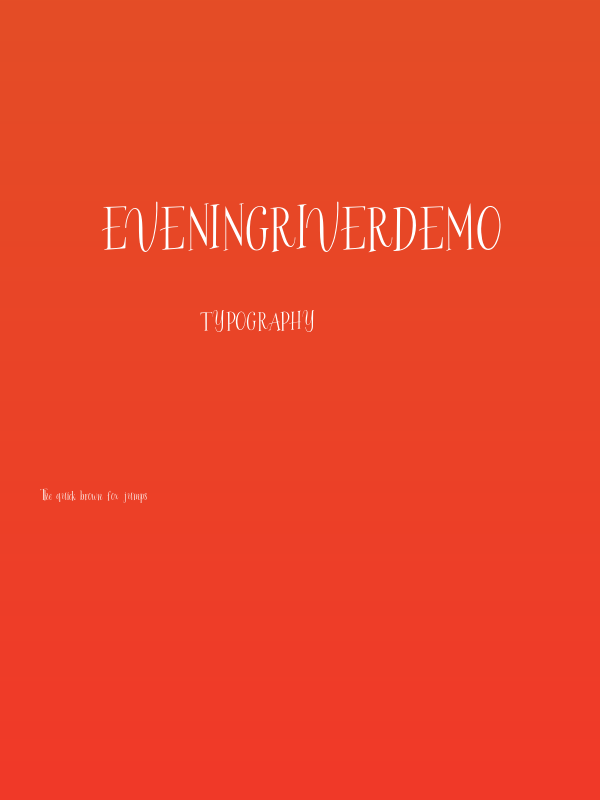EveningRiverDEMO Poster