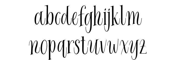 EveningRiverDEMO Font LOWERCASE