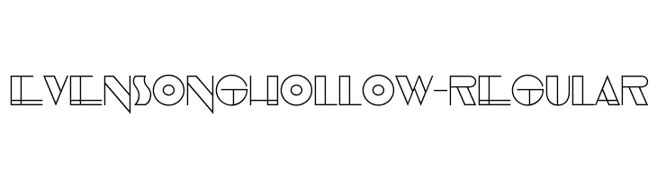 EvensongHollow-Regular Caratteri