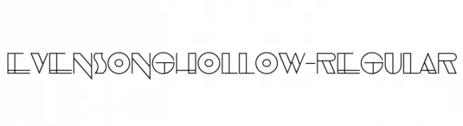 EvensongHollow-Regular  Descarca Fonturi Gratis