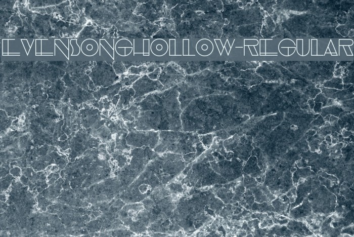 EvensongHollow-Regular Font examples