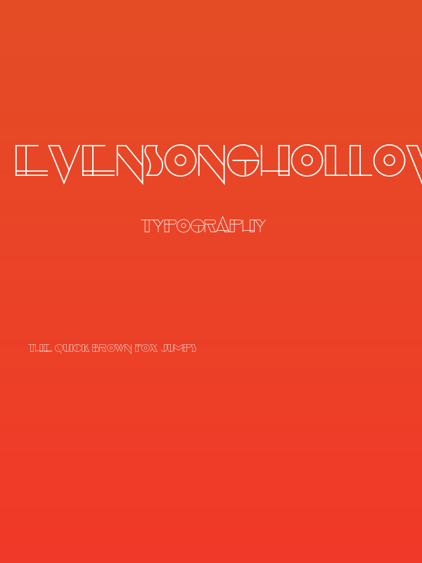 EvensongHollow-Regular Poster