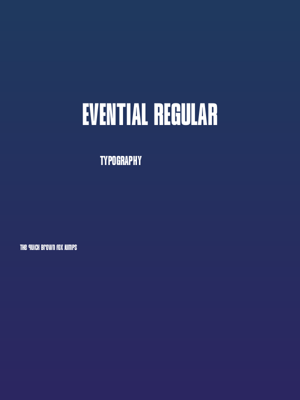 Evential Regular Poster