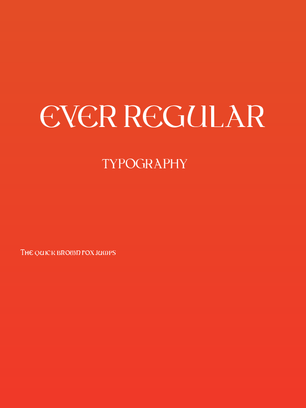 Ever Regular Poster