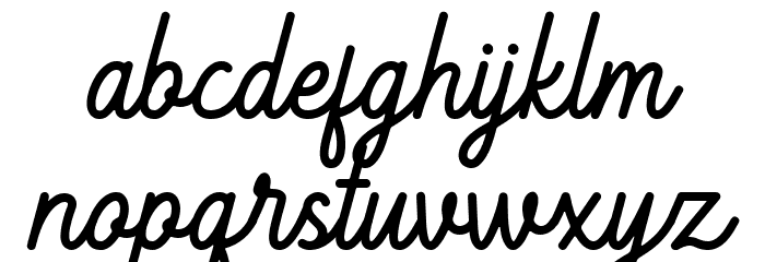 Everbright Regular Font LOWERCASE