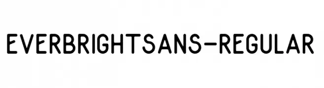 EverbrightSans-Regular  Fuentes Gratis Descargar