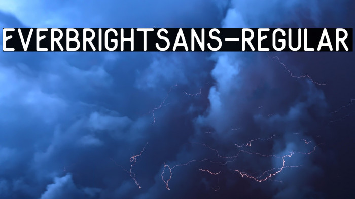 EverbrightSans-Regular Example 2