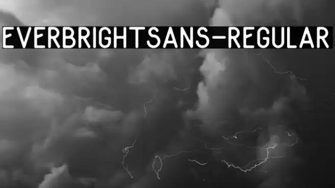 EverbrightSans-Regular Шрифта examples