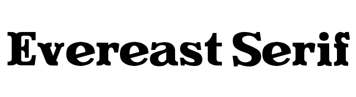 Evereast Serif  font caratteri gratis