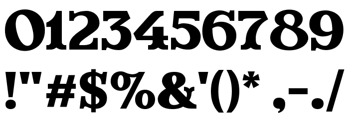 Evereast Serif Font OTHER CHARS