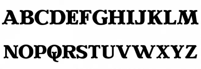 Evereast Serif Fonte MAIÚSCULAS