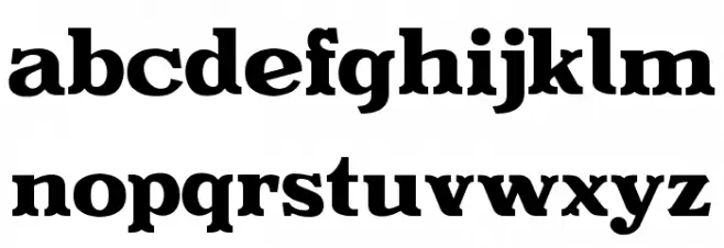 Evereast Serif Font LOWERCASE
