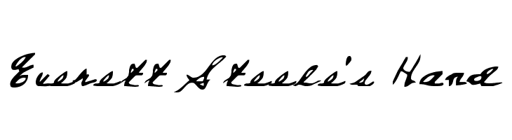 Everett Steele's Hand  font caratteri gratis