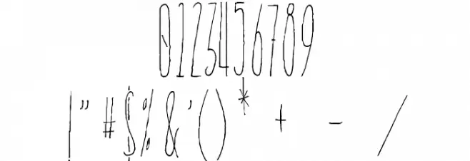 Everglow Font OTHER CHARS