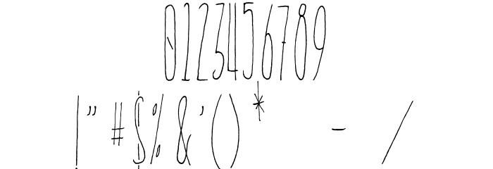 Everglow Font OTHER CHARS