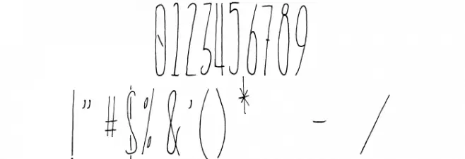 Everglow Font OTHER CHARS