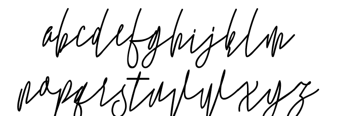 Evergreen Free Font LOWERCASE