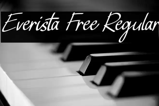Everista Free Regular Font examples