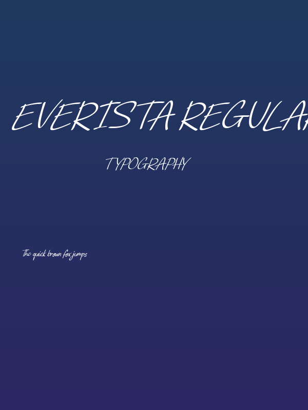 Everista Regular Poster