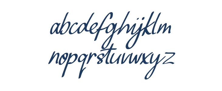 Everista Regular Lowercase