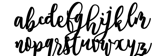 Everlast Personal Use Font LOWERCASE