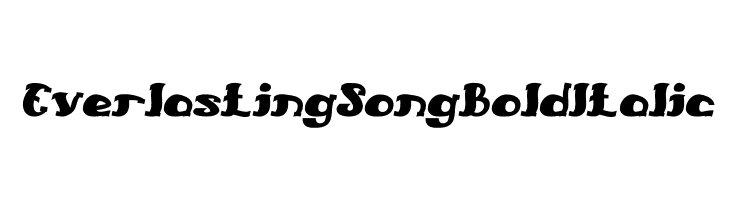 Everlasting Song Bold Italic  Frei Schriftart Herunterladen