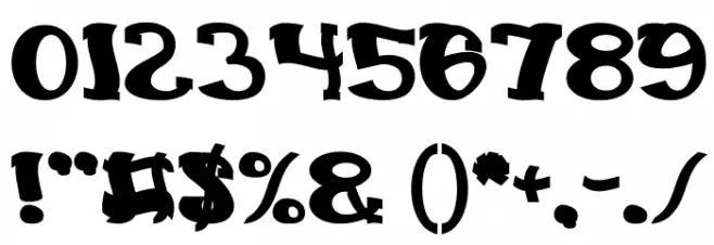 Everlasting Song Bold Font OTHER CHARS