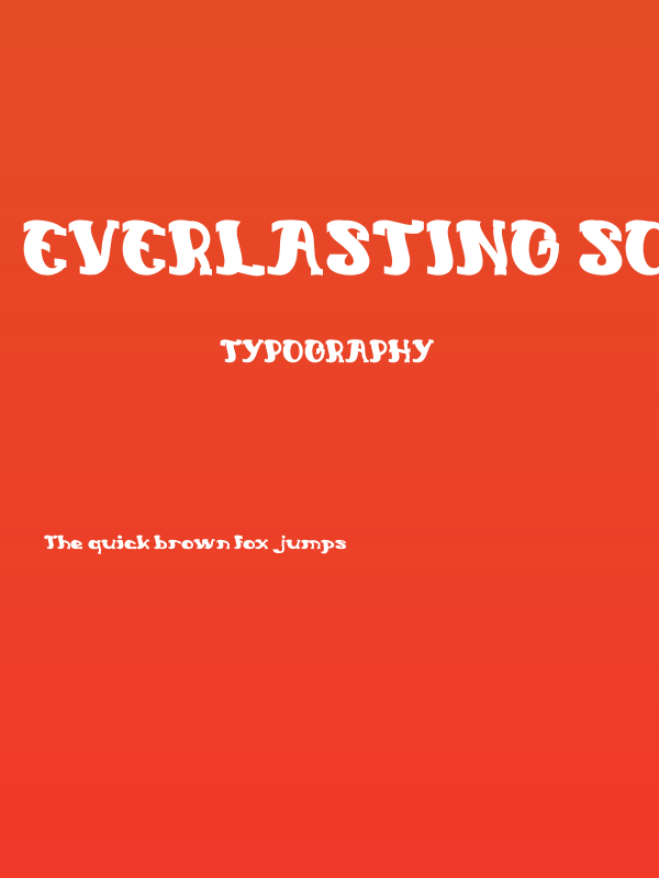 Everlasting Song Bold Poster