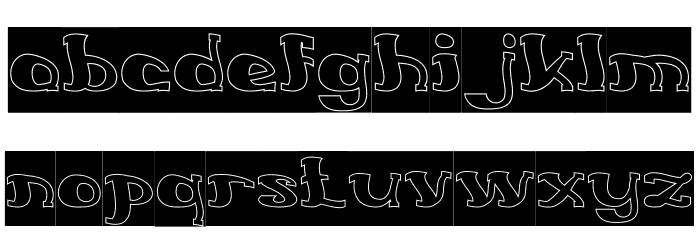 Everlasting Song-Hollow-Inverse Font LOWERCASE