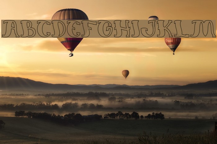 Everlasting Song-Hollow Font examples
