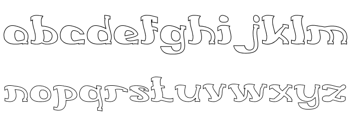 Everlasting Song-Hollow Font LOWERCASE