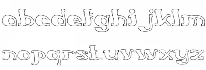 Everlasting Song-Hollow फ़ॉन्ट लोअरकेस