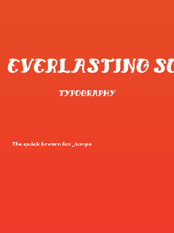 Everlasting Song Italic Poster