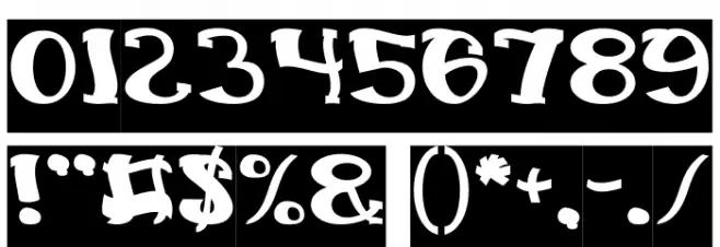 Everlasting Song-Negative Font OTHER CHARS