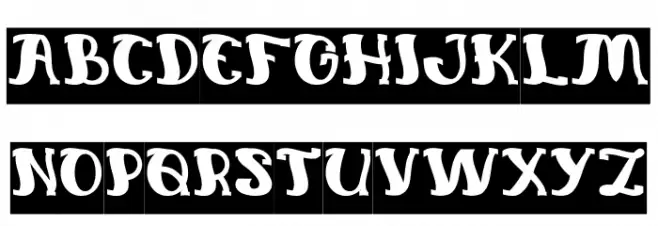 Everlasting Song-Negative خط أحرف كبيرة