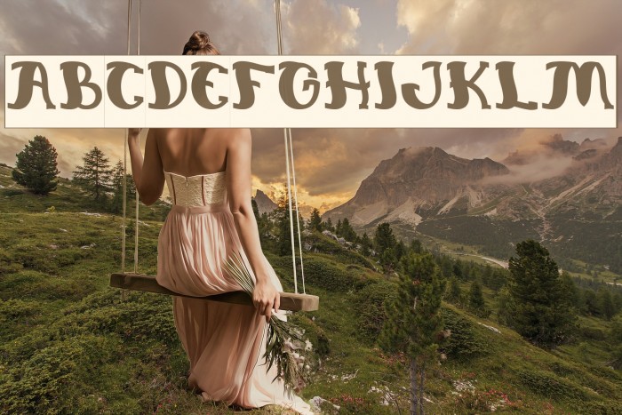 Everlasting Song-Negative Font examples