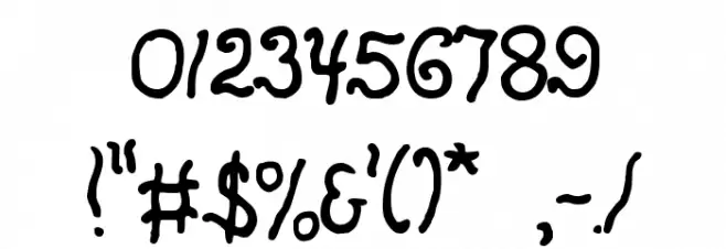 Everlicious Schriftart Anderer Schreiben