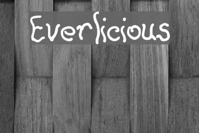 Everlicious Schriftart examples