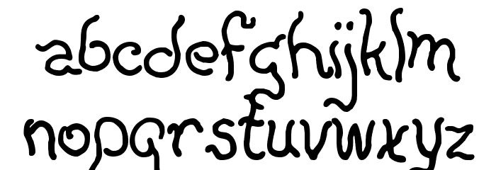 Everlicious Schriftart Kleinbuchstaben