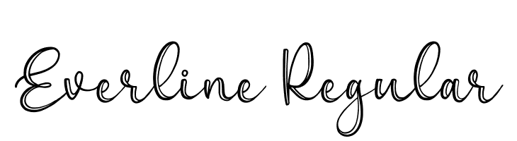 Everline Regular  font caratteri gratis