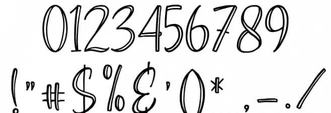 Everline Regular Font OTHER CHARS