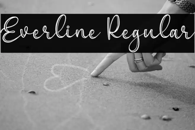 Everline Regular Font examples