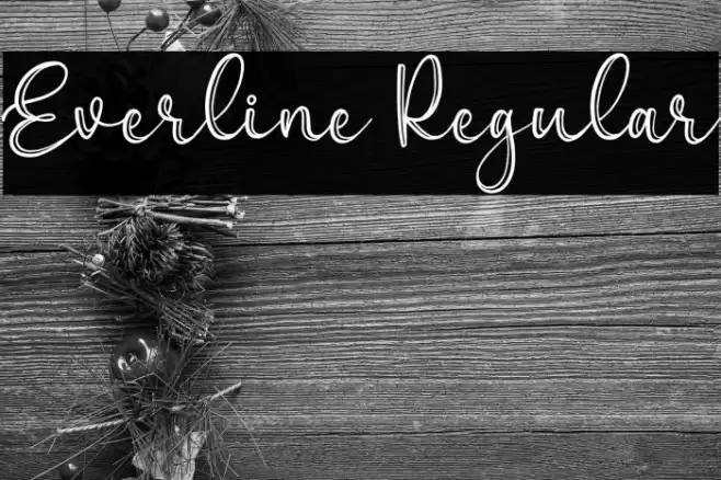 Everline Regular Font examples
