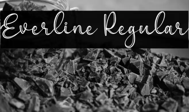 Everline Regular Font examples