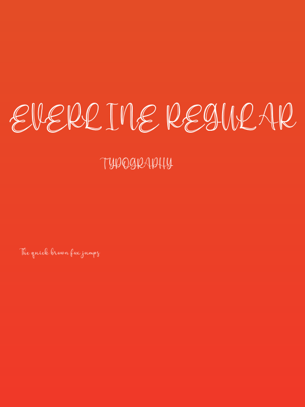 Everline Regular Poster