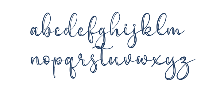 Everline Regular Lowercase