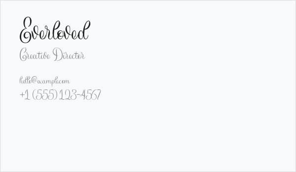 Everloved Business Card