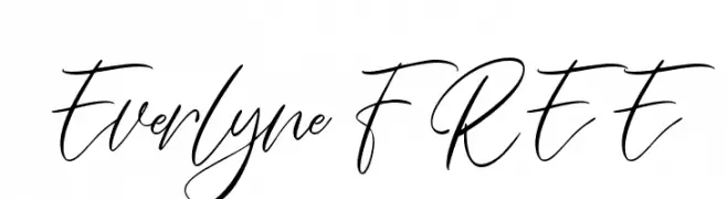 Everlyne FREE  Frei Schriftart Herunterladen