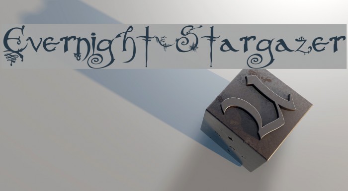 Evernight-Stargazer Font examples