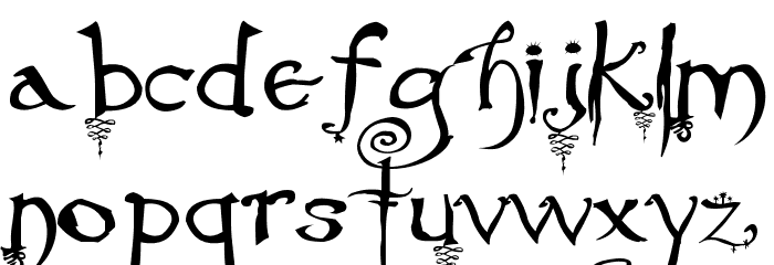 Evernight-Stargazer Font LOWERCASE